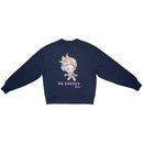 Cotton Jersey Women's Sweatshirt Peace & Flowers