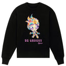 Cotton Jersey Women's Sweatshirt Peace & Flowers